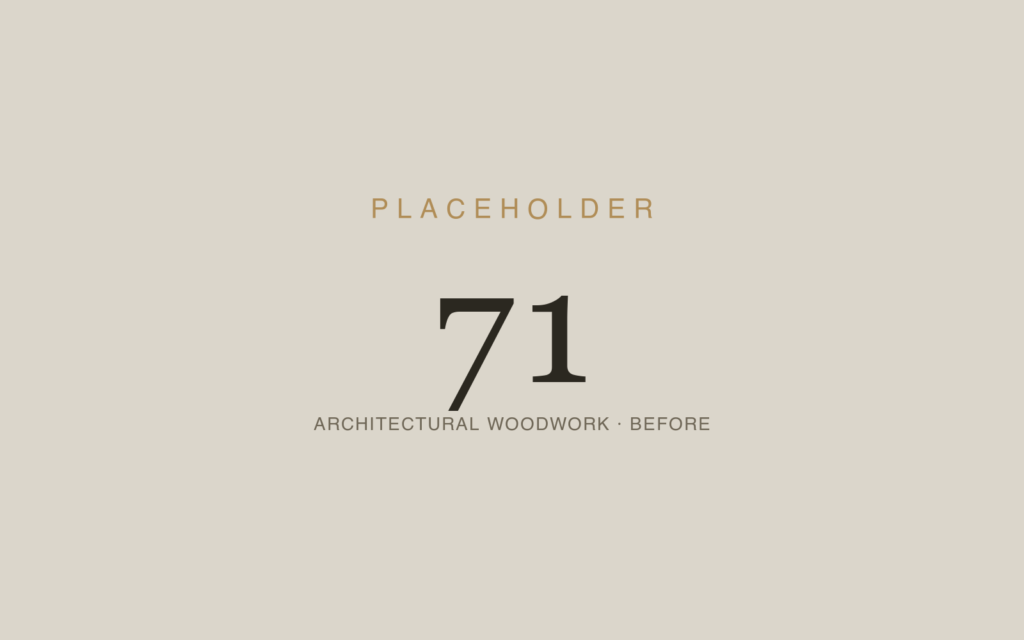 Architectural Woodwork Restoration — Before